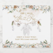 Cold Outdoor Clothest Line Kinderdusche Sie Pop Schaumweinetikett (Einzelnes Label)