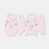 Cold Outdoor Glitzer Schneeflocken Pink Babydusche Geschenkschachtel (Ungefaltet)