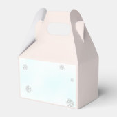 Cold Outdoor Kristall Glitzer Winter Baby Dusche Geschenkschachtel (Rückseite)