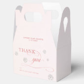 Cold Outdoor Kristall Glitzer Winter Baby Dusche Geschenkschachtel (Geöffnet)