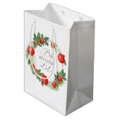 Cold Outdoor Weihnachtsbad Winter Baby Dusche Mittlere Geschenktüte (Rückseite Schrägansicht)