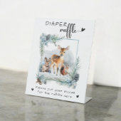 Cold Outdoor Winter Animals Moderne Windeln Raffle Sockelschild