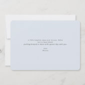 Cold Outdoor Winter Baby Shower Boy Einladung (Rückseite)