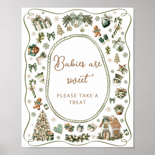 Cold Outdoor Winter Babys sind süß Nehmen Sie eine Poster (Vorne)