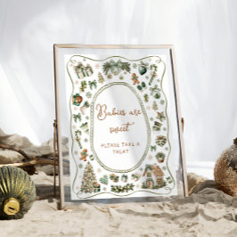 Cold Outdoor Winter Babys sind süß Nehmen Sie eine Poster