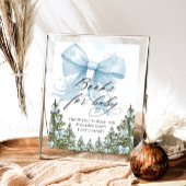 Cold Outdoor Winter Blue Books for Baby Poster