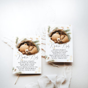 Cold Outdoor Woodland Bear Winter Baby Books Begleitkarte