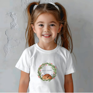 Cold Outdoor Woodland Fox Winter Baby Dusche T-shirt