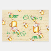 Cold Outside Cup Frohe Weihnachts-glückliche Feier Geschenkpapier Set (Vorderseite 3)