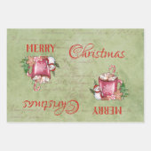 Cold Outside Cup Frohe Weihnachts-glückliche Feier Geschenkpapier Set (Vorderseite)