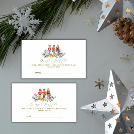 Cold Outside Nutcracker Diaper Raffle Baby Shower  Begleitkarte