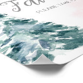 Cold Outside Pink Winter Baby Duschfavoriten Poster (Ecke)