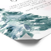 Cold Outside Pink Winter Sage nicht Baby Poster (Ecke)