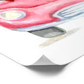 Cold Outside Reindeer Bear Baby Shower Welcome Poster (Ecke)