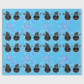 Cold Outside Sky-Blue Packpapier (Flach)