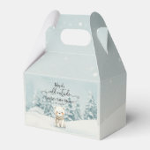 Cold Outside Winter Gender Neutral Baby Shower  Geschenkschachtel (Vorderseite)