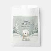 Cold Outside Winter Gender Neutral Baby Shower Geschenktütchen (Vorderseite)
