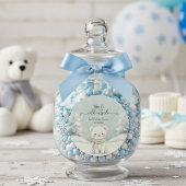 Cold Outside Winter Gender Neutral Baby Shower Runder Aufkleber