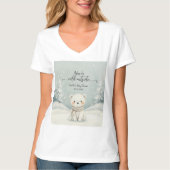 Cold Outside Winter Gender Neutral Baby Shower T-Shirt (Vorderseite)