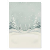 Cold Outside Winter Gender Neutral Baby Shower  Tischnummer (Rückseite)