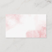 Cold Outside Winter Pink Bow Diaper Raffle Begleitkarte (Rückseite)