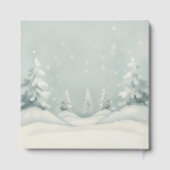 Cold Outside Winter Polar Bear Baby Shower  Gästebuch (Rückseite)