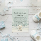 Cold Outside Winter Polar Bear Gender Neutral Dankeskarte