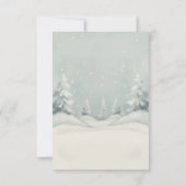 Cold Outside Winter Polar Bear Gender Neutral Dankeskarte (Rückseite)