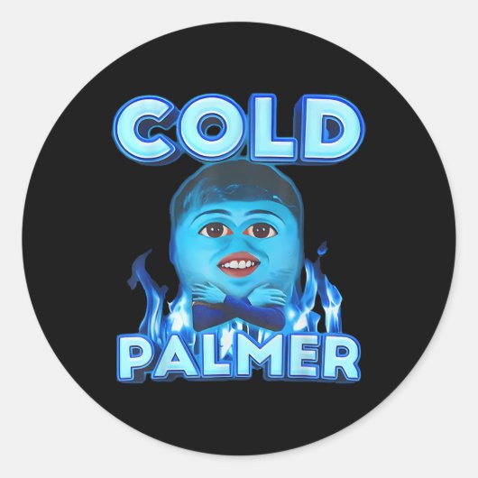 Cold Palmer Meme, Fun Meme Runder Aufkleber (Vorderseite)