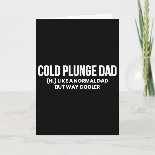 Cold Plunge Dad Definition Eis Th Vatertag  Karte (Vorderseite)