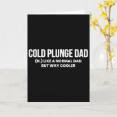 Cold Plunge Dad Definition Eis Th Vatertag  Karte (Gelbe Blume)