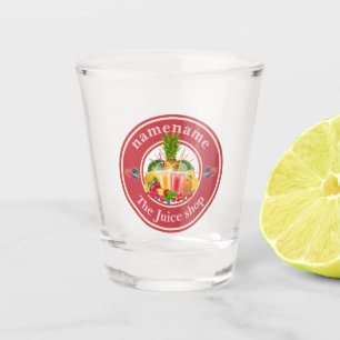Cold Pressed Juice Smoothies Obstshop Logo Schnapsglas