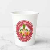 Cold Pressed Juice Smoothy Obstladen "nam" Pappbecher (Vorderseite)