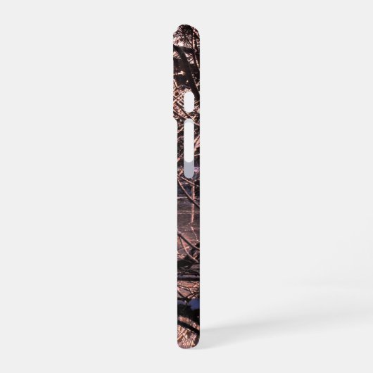 Cold River Hafren and sun iPhone 16 Hülle (Linke Seite)