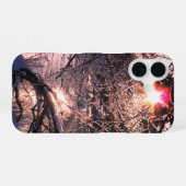 Cold River Hafren and sun iPhone 16 Hülle (Rückseite (Horizontal))