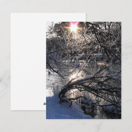 Cold River Hafren Feiertagskarte (Vorne/Hinten)