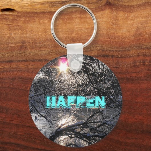 Cold River Hafren, Snow & Sun Schlüsselanhänger (Vorderseite)