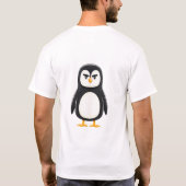 Cold Shoulder Funny Grumpy Penguin T-Shirt (Rückseite)