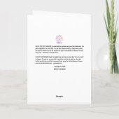 Cold Shoulder, Katze Got deine Zunge? Karte (Rückseite)