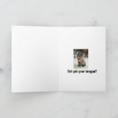 Cold Shoulder, Katze Got deine Zunge? Karte (Innenseite)