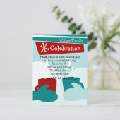 Cold Snow Warm Mittens Einladung (Stehend Vorderseite)