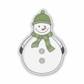 Cold Snowman Aufkleber (Vorderseite)