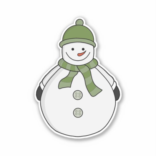 Cold Snowman Aufkleber (Vorderseite)