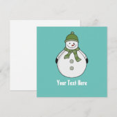 Cold Snowman-Brauch Dankeskarte (Vorne/Hinten)
