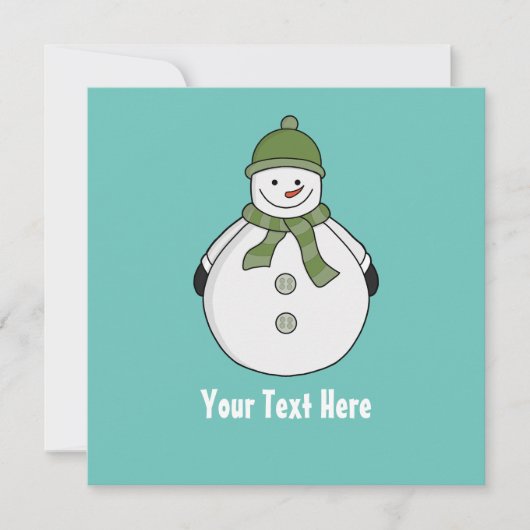 Cold Snowman-Brauch Dankeskarte (Vorderseite)