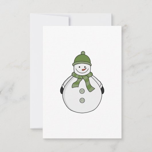 Cold Snowman Dankeskarte (Vorderseite)