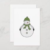 Cold Snowman Dankeskarte (Vorne/Hinten)