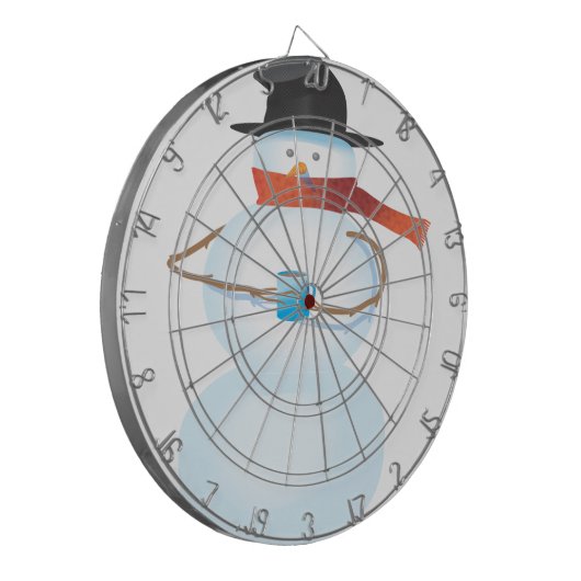 Cold Snowman Dartscheibe (Vorderseite Links)