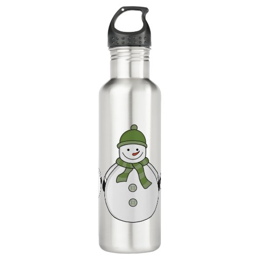 Cold Snowman Edelstahlflasche (Vorderseite)