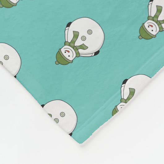 Cold Snowman Fleecedecke (Ecke)